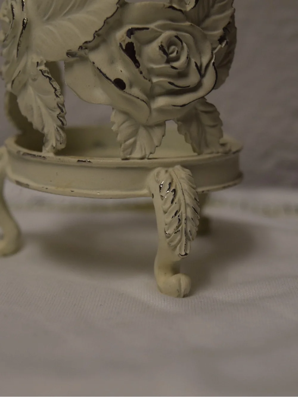 Vintage Mini Rose Floral Votive Tea Light Candle Holder Cottagecore